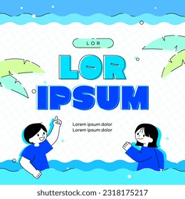 Special Summer School Template for Summer Vacation
