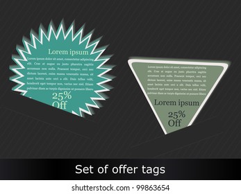 Special summer stickers. Vector illustration