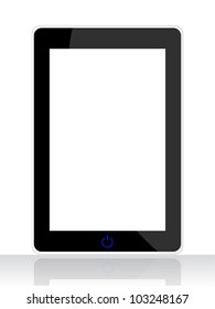 special tablet pc isolated on white background