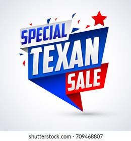 Special Texan sale vector modern colorful promotional banner