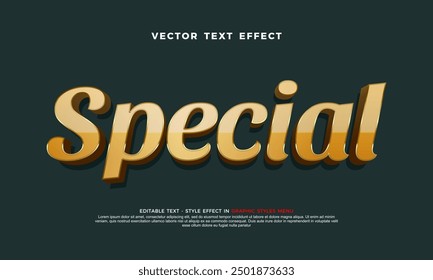 Special text editable 3d style text tittle