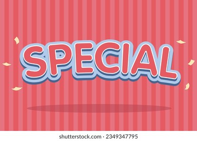 Special text effect, alphabet pastel text effect, promotion discount label templates