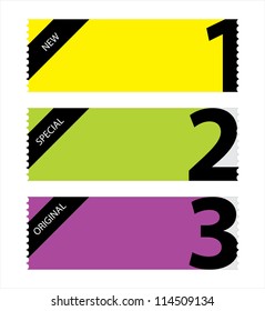 special tickets with numbers