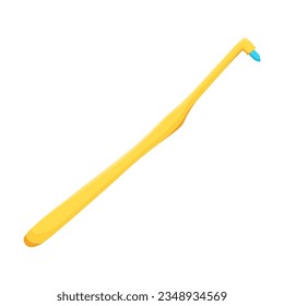 Special tool for cleaning mouth or teeth vector illustration isolated on white background. Dental care concept