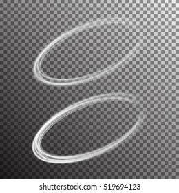 Special transparent light flare effect. Vector illustration