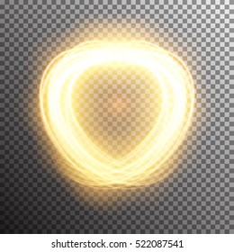 Special transparent light flare effect. Vector illustration