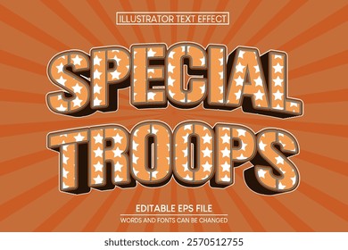 special troops Text Effect.editable text effect