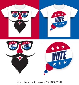 Special T-shirt Design Concept Designed for the  United States Presidential Election of 2016