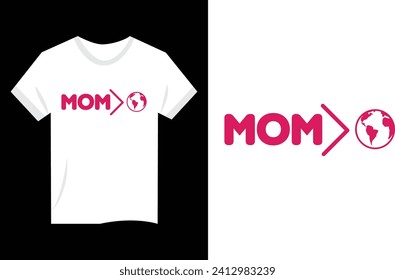 special typography t shirt vector for mother's day