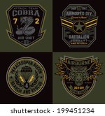 Special unit military patches