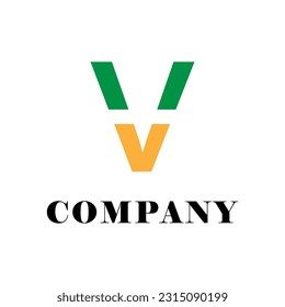 special v letter logo on white background, can be used for art companies, sports, etc