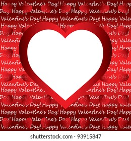 special Valentine's day background with heart