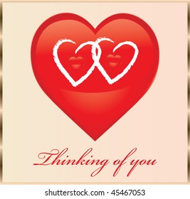 Special Valentine's Day card - Vector