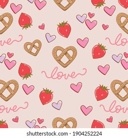 Diseño de patrones vectoriales especiales para san valentina. 14 de febrero