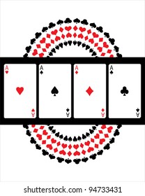special vector poker background