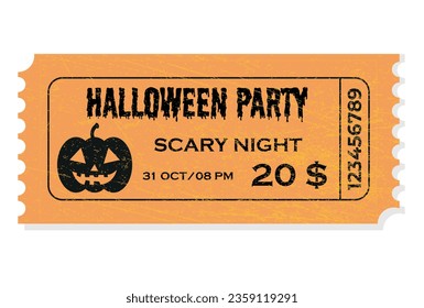  Special Vintage Halloween Party Tickets, Halloween Party Invitation Card, Banner or Background