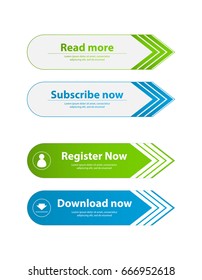 special website buttons,register,download,join advertisement banners,vector design