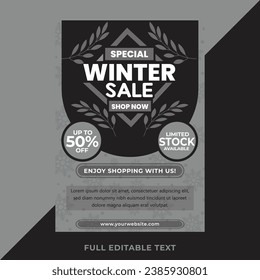 Special Winter Sale template design