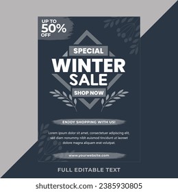 Special Winter Sale template design