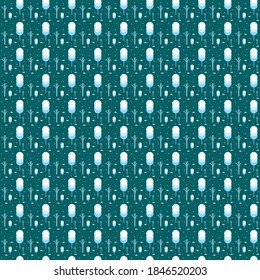 Special winter season trees background pattern modern flat design vector ready to use