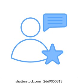 Especialista Ilustración vectorial de icono azul