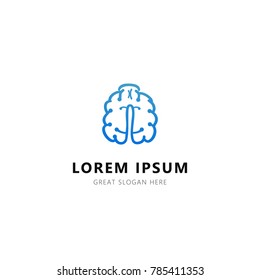 Specialist Brain Logo Template. vector illustration