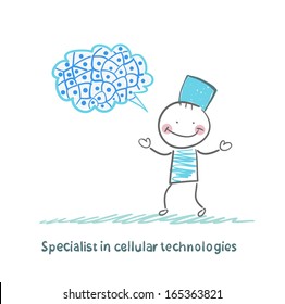 Specialist in cellular technologies thinks of cells