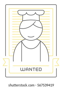 specialist cook line icon
