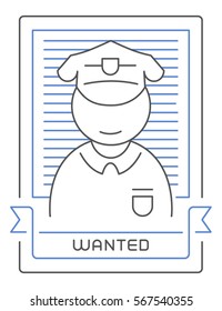 specialist cop line icon