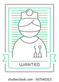 specialist dentist line icon