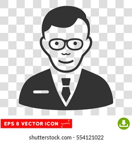 Specialist EPS vector icon. Illustration style is flat iconic gray symbol on chess transparent background.