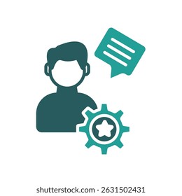 Spezialistensymbol vector.Editable stroke.linear style Zeichen zur Verwendung Web-Design, logo.Symbol-Illustration.