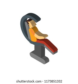 IT specialist isometric left top view 3D icon