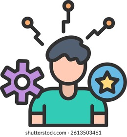 Specialist Outline Filled Style Icon
