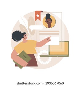 Specialist recruitment abstract concept vector illustration.