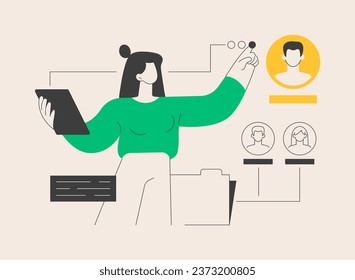 Specialist recruitment abstract concept vector illustration. HR process, hiring specialist, recruitment professional, company human resources, headhunting, talent acquisition abstract metaphor.