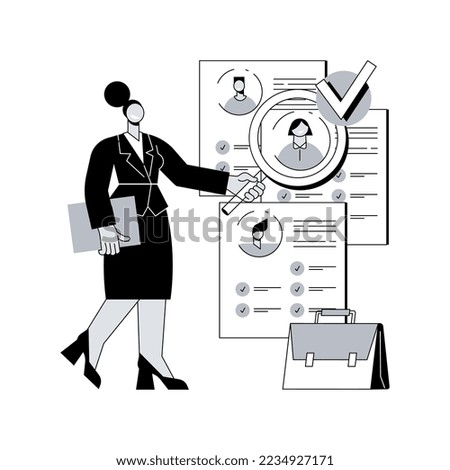 Specialist recruitment abstract concept vector illustration. HR process, hiring specialist, recruitment professional, company human resources, headhunting, talent acquisition abstract metaphor.