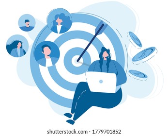 Specialist recruitment. Vector illustration for web banner, infographics, mobile. 