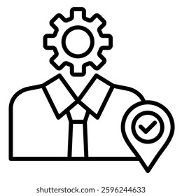 Specialist Visit icon line vector illustration