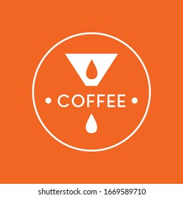 Kaffeelogo-Symbol, Vektorillustration