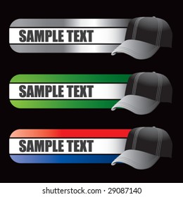 specialized banners for baseball cap