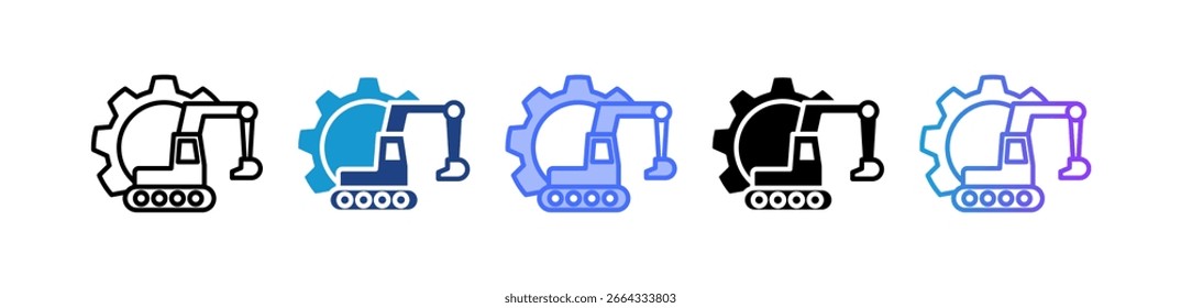 Spezielle Ausrüstung Symbol Mehrere Vektorgrafiken