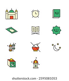 Specially Ramadan Icons for Content creation