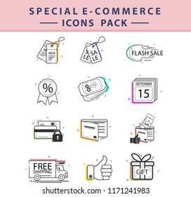 Specials e-commerce icons pack