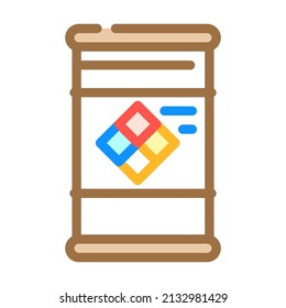 specialty chemicals in barrel color icon vector. specialty chemicals in barrel sign. isolated symbol illustration