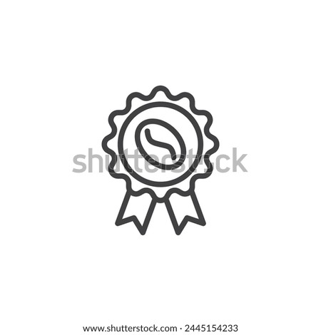 Specialty Coffee line icon. linear style sign for mobile concept and web design. High quality coffee label outline vector icon. Symbol, logo illustration. Vector graphics