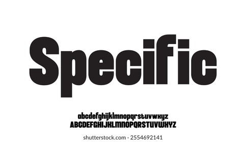 Specific, Abstract tech futuristic alphabet font. digital space typography vector illustration design
