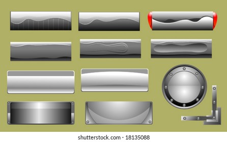 Specific buttons and items for decoration or printing