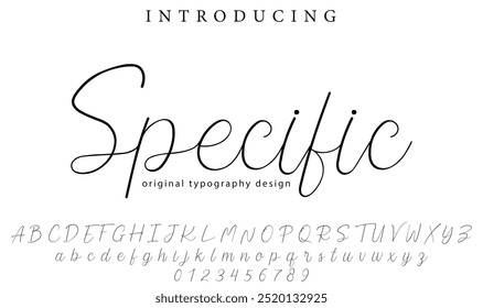Pincel con estilo pintado con letras mayúsculas del Vector, alfabeto, tipografía