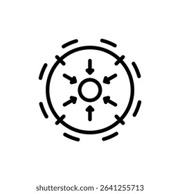 Specific icon outline set sign